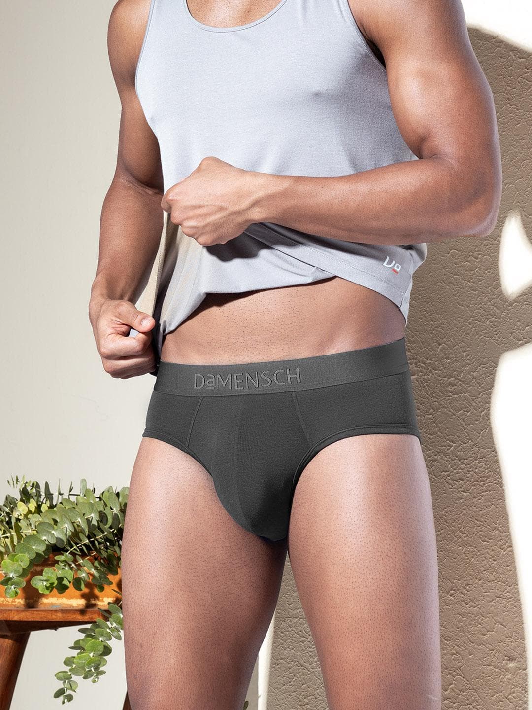 Buy DaMENSCH DEO SOFT Solid Premium Egyptian Cotton Modal Blend Briefs - - Apparel for Men