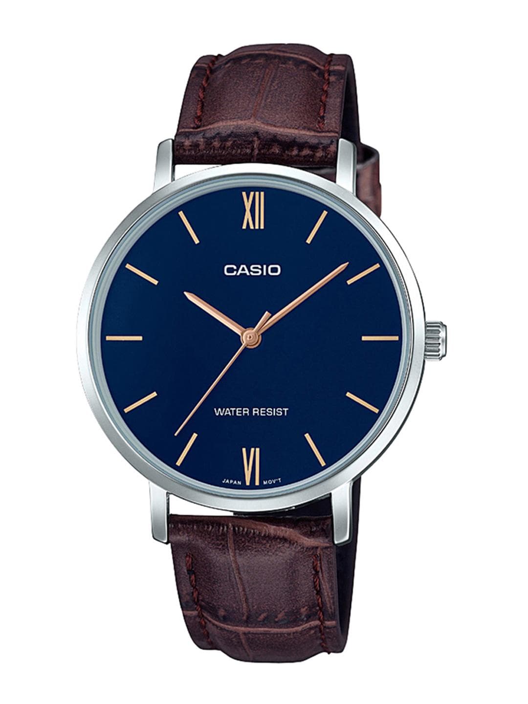 Casio Lady's LTP-VT01L-2BUDF Blue Analog dial Genuine Leather A1629