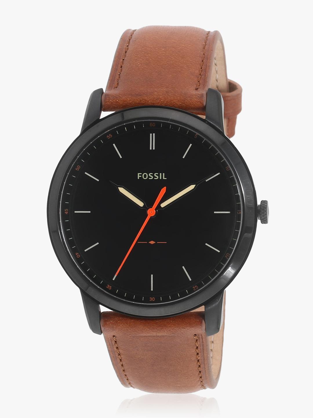 Buy The Minima Fs5305 Tan/Black Analog Watch - - Accessories for Men