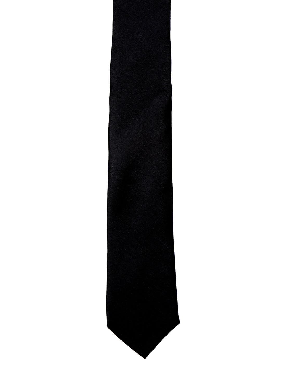Blacksmith Black Solid Skinny Tie