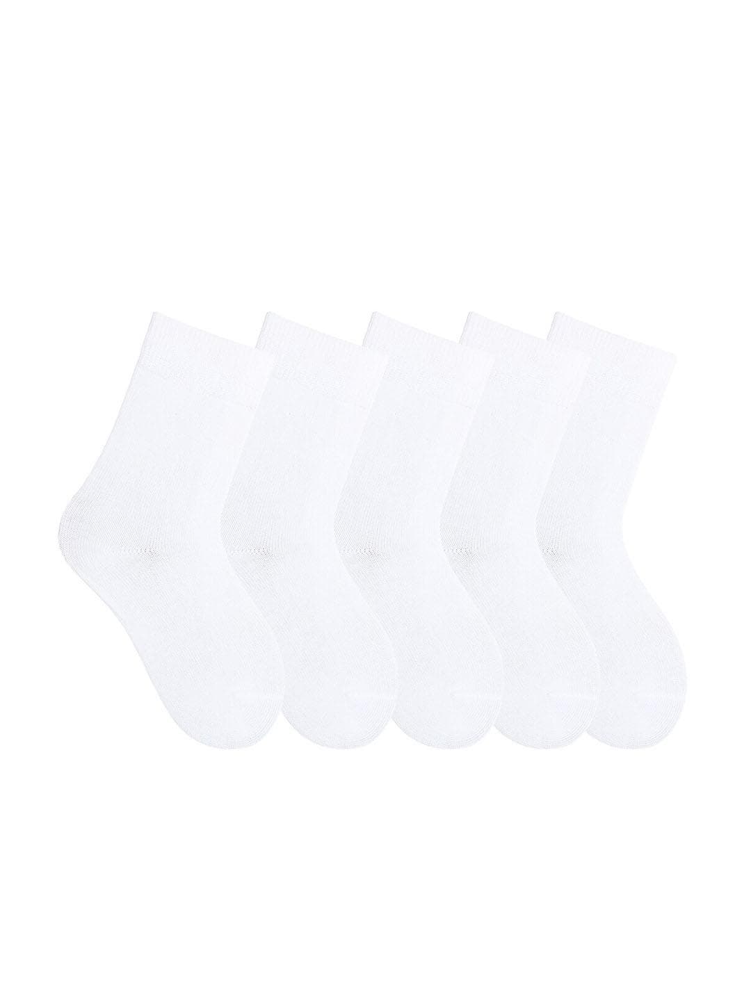 Bonjour Kids Pack of 5 Assorted Calf-Length School Socks
