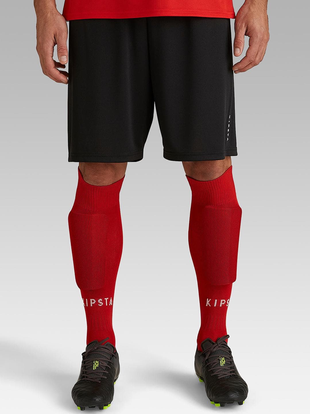 Decathlon Kipsta - Men Black F100 Moisture Managing Football Shorts