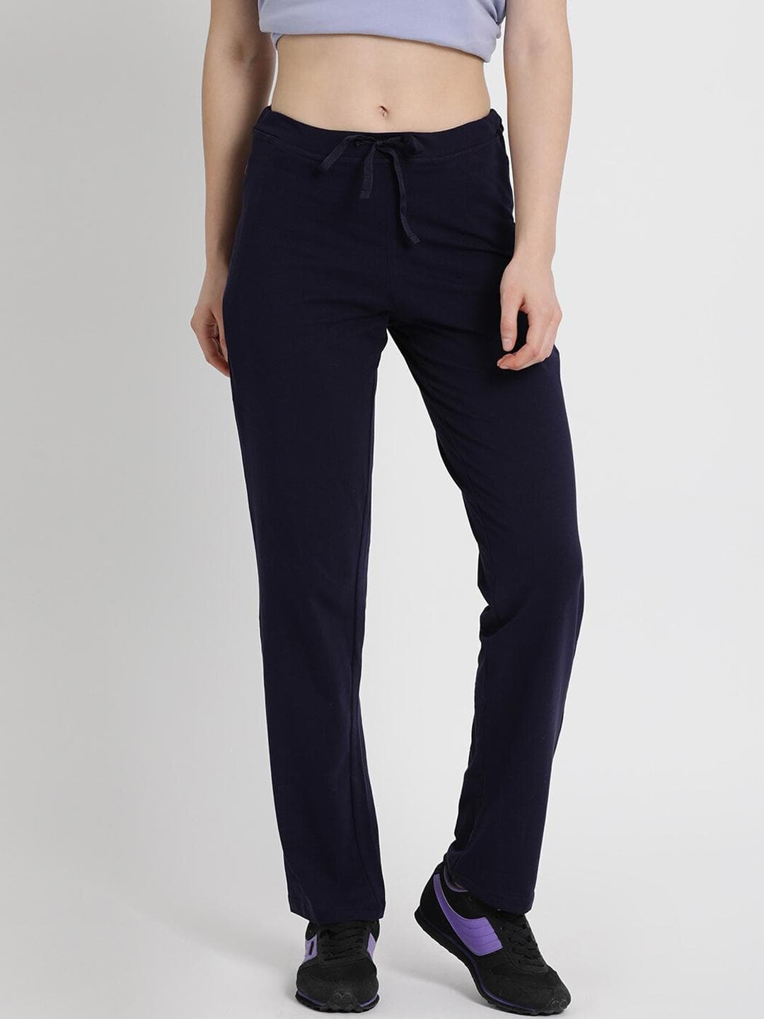 Enamor Women Mid-Rise Straight Leg Lounge Pants E014