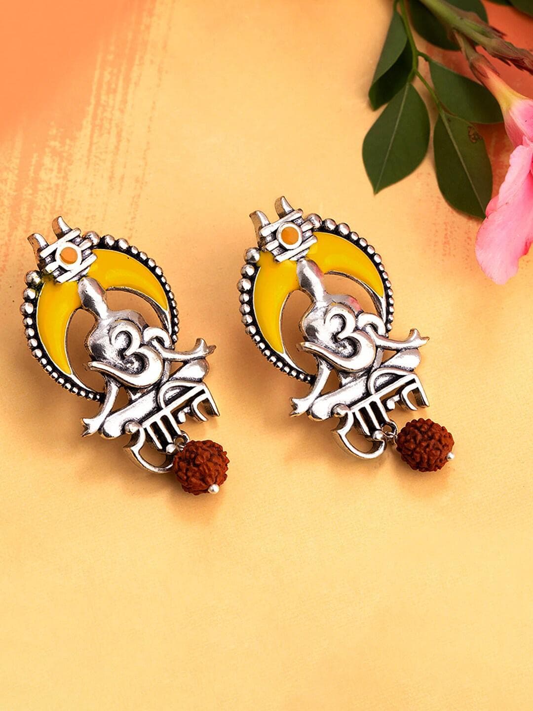 Aham Brahmasmi Om Shanti Earrings