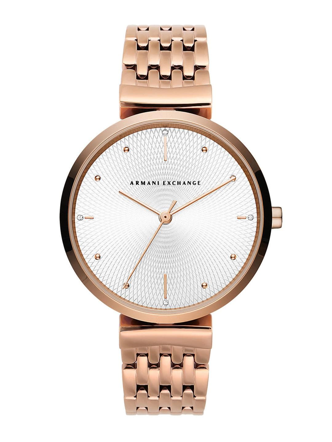 Armani Exchange Women Zoe Silver-Toned Analogue Watch AX5901