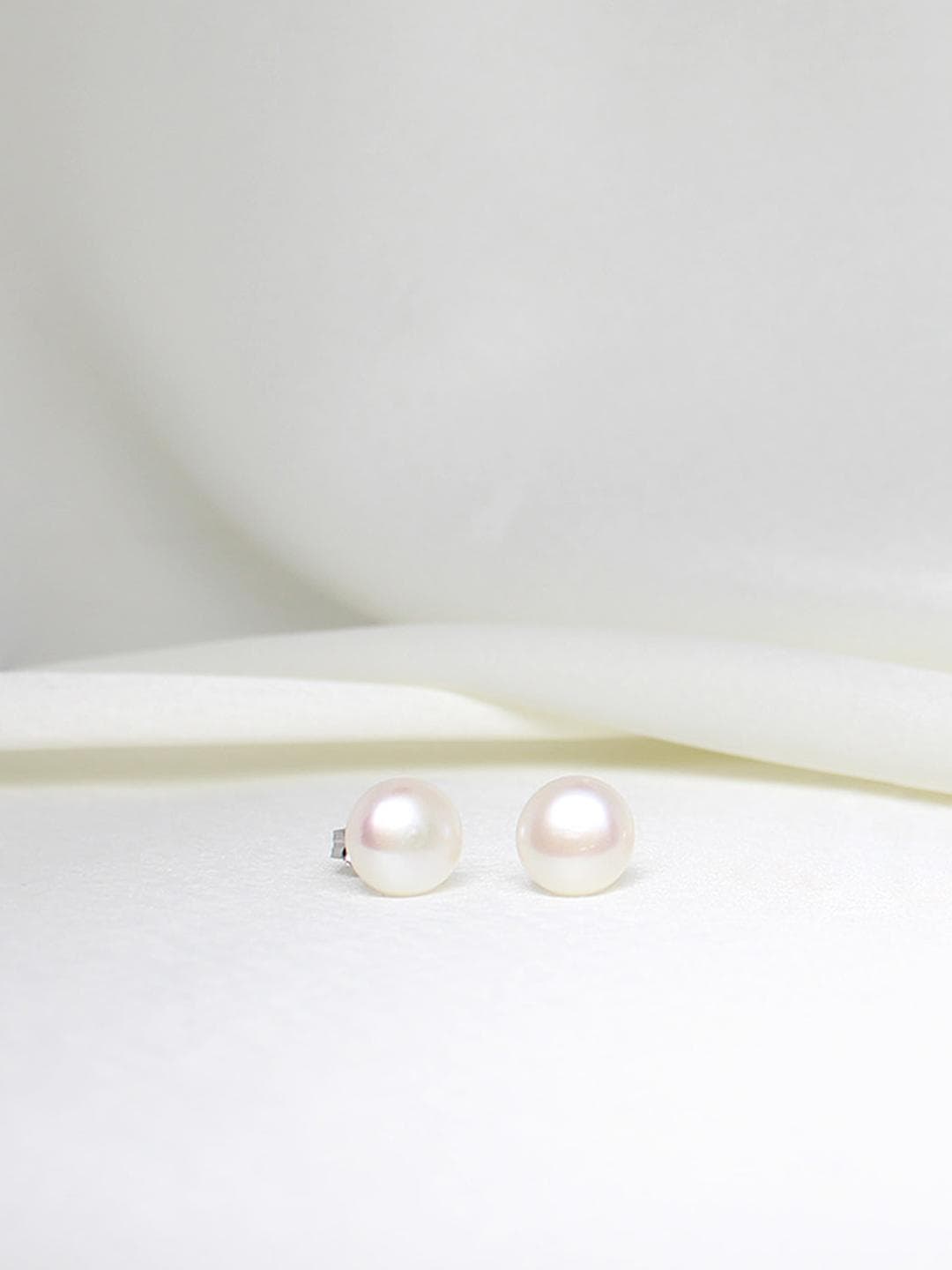 Buy GIVA 925 Silver White Pearl Earrings - - Accessories for Women