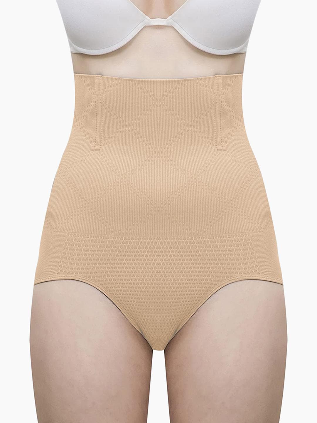 Laceandme Women Nude-Coloured Solid Shaper Briefs 9813