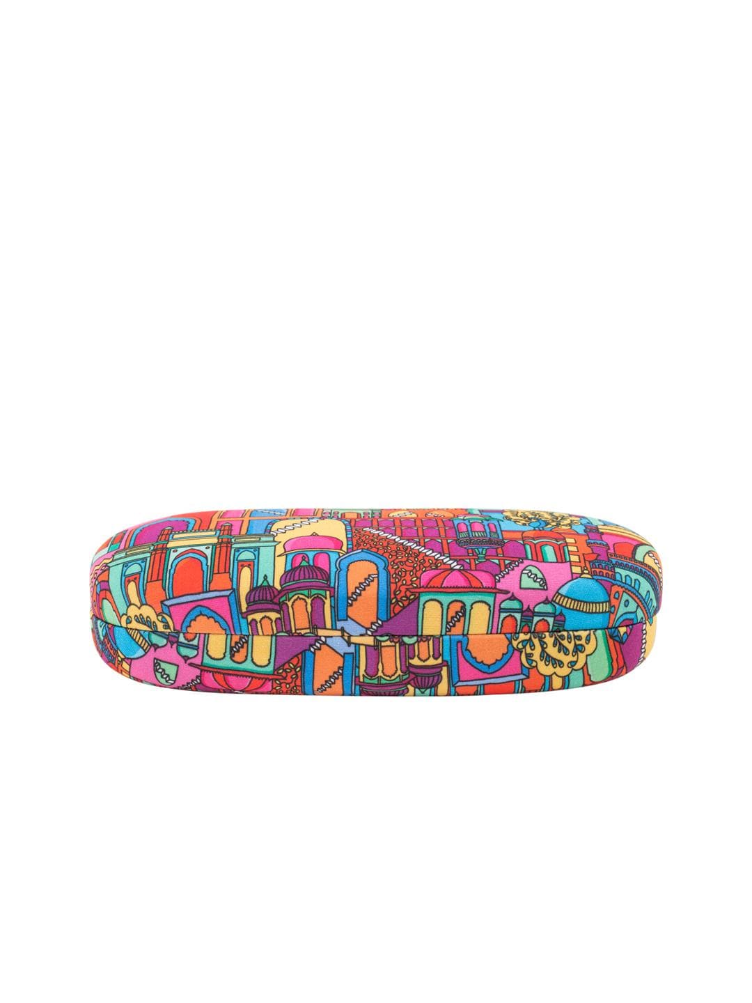 Chumbak Adults Multicoloured Monuments Print Sunglasses Case