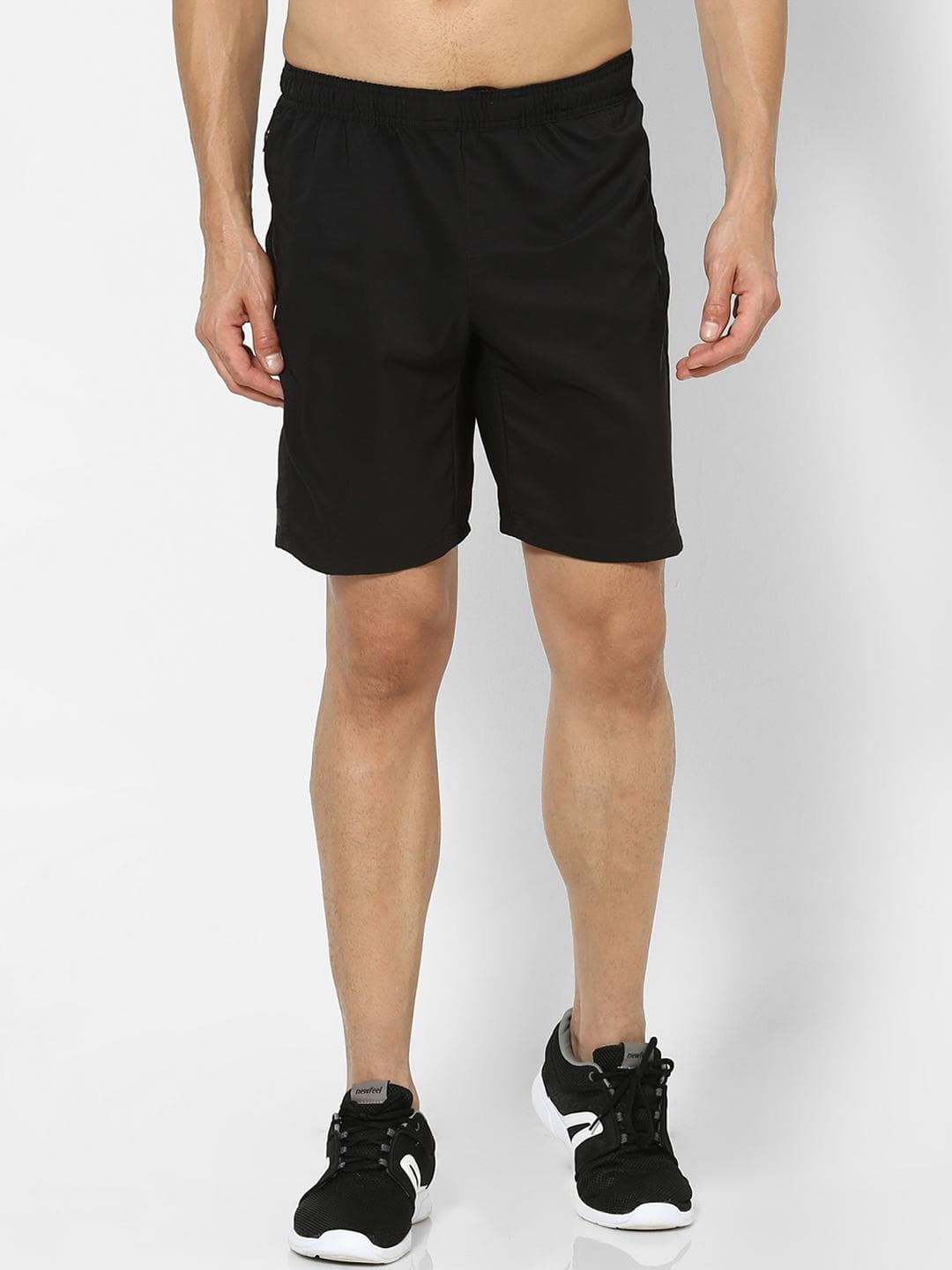 Decathlon Domyos - Men Black FST 120 Stretchable Gym Shorts