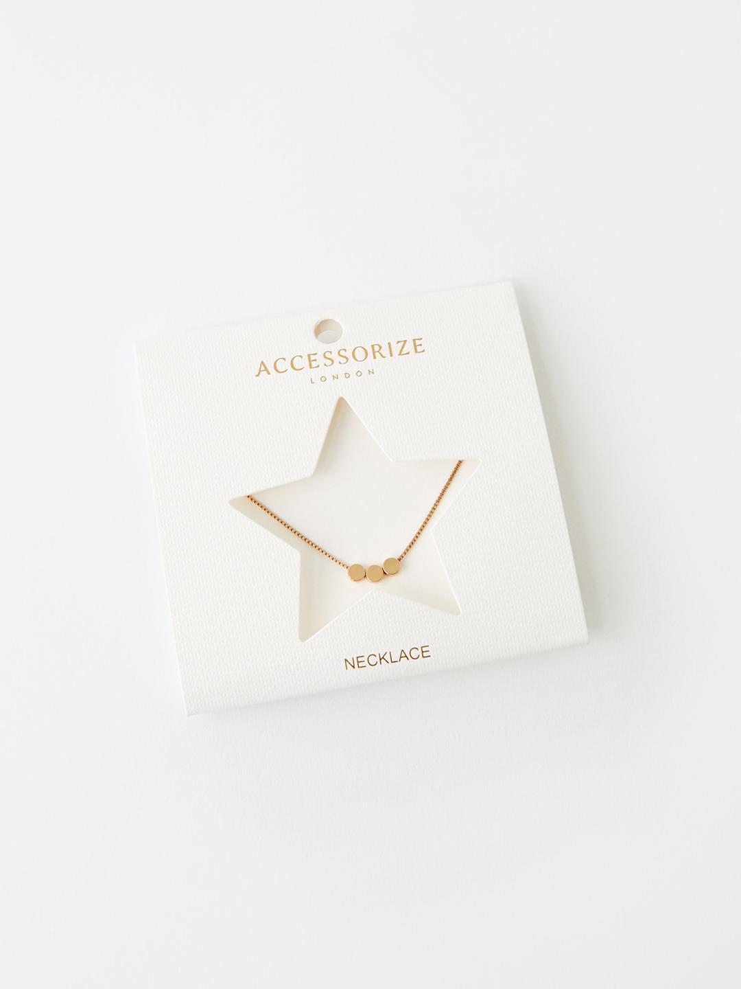 Buy Accessorize Gold Toned Brass Gold Plated Necklace - - Accessories for Women