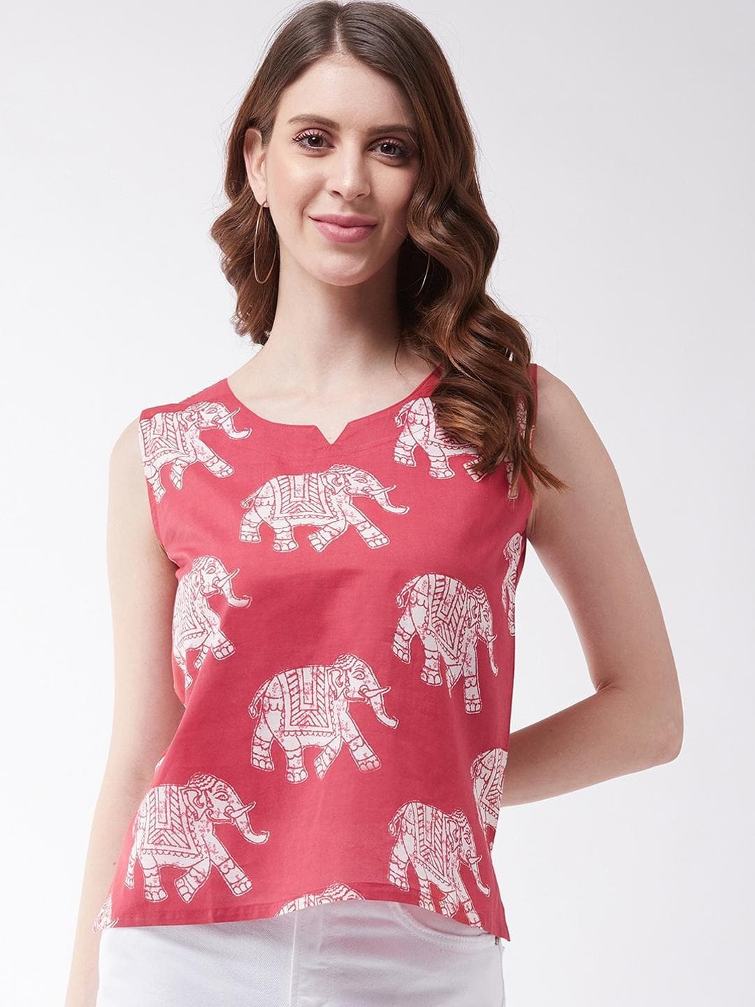 InWeave Red Regular Top