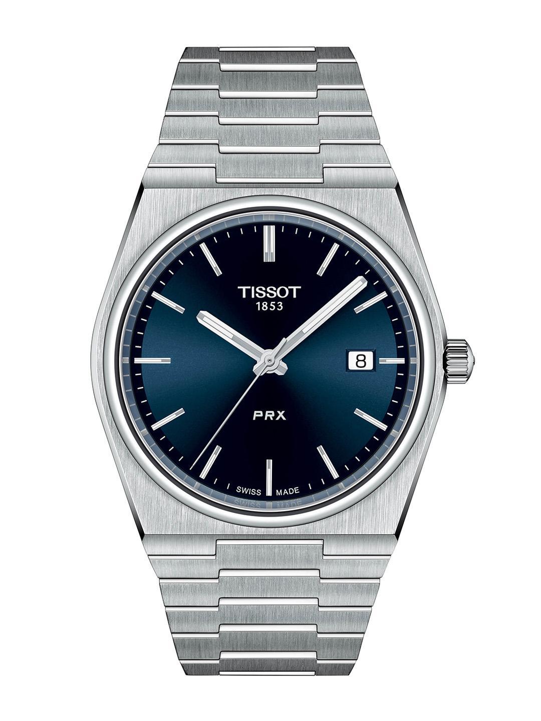 Buy TISSOT Men Blue & Silver Toned Analogue Watch T1374101104100 - - Accessories for Men