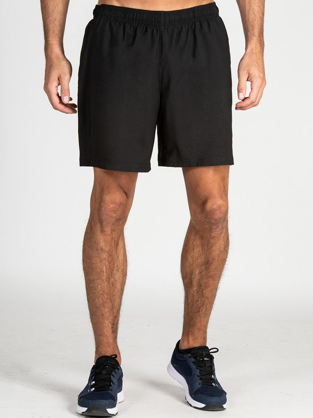 Decathlon Domyos - Men Black FST 100 Quick Dry Gym Shorts