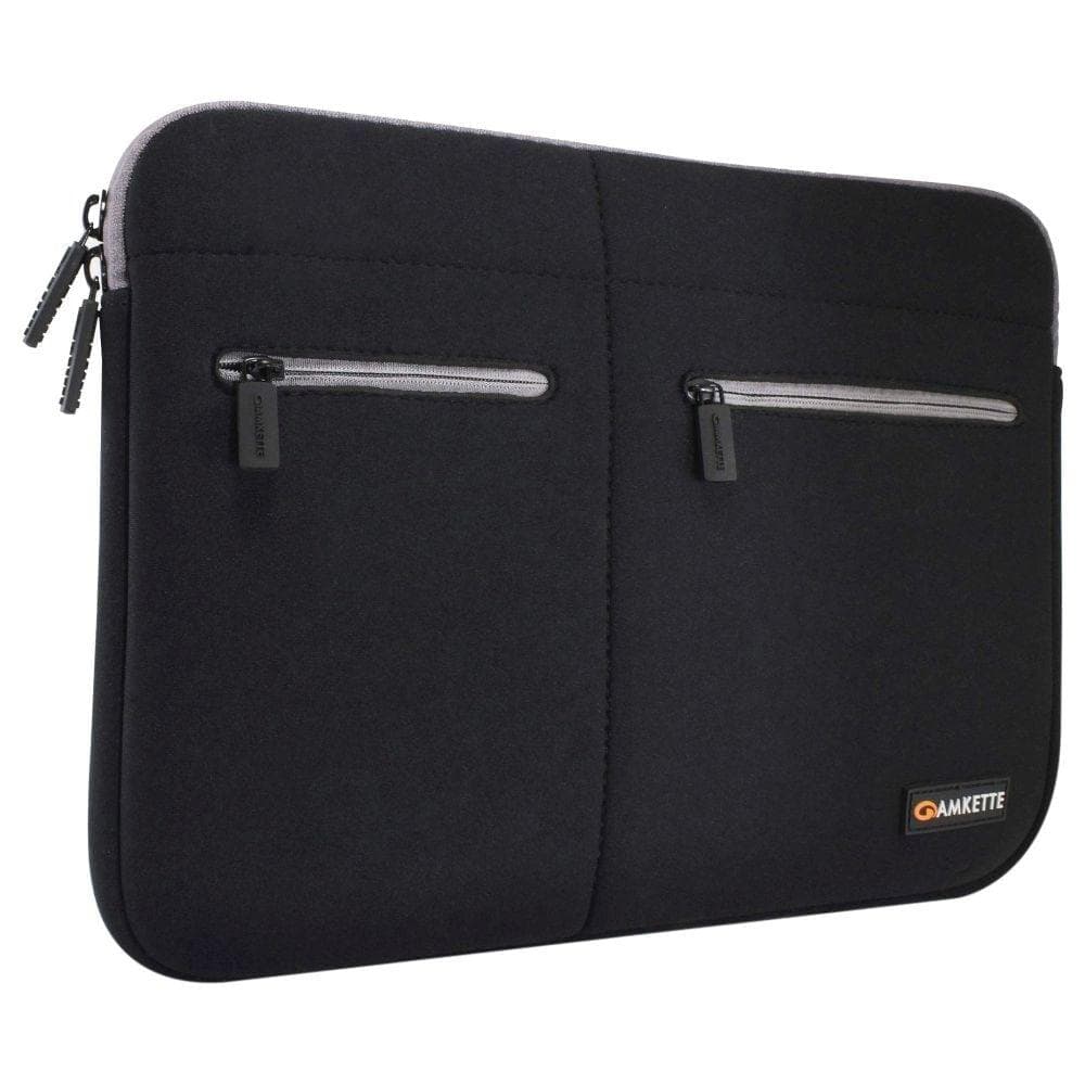 Amkette Neocase Laptop Sleeve for 38.1 cm (15 inch) to 39.62 cm (15.6 Inch) Laptops, Black-Grey