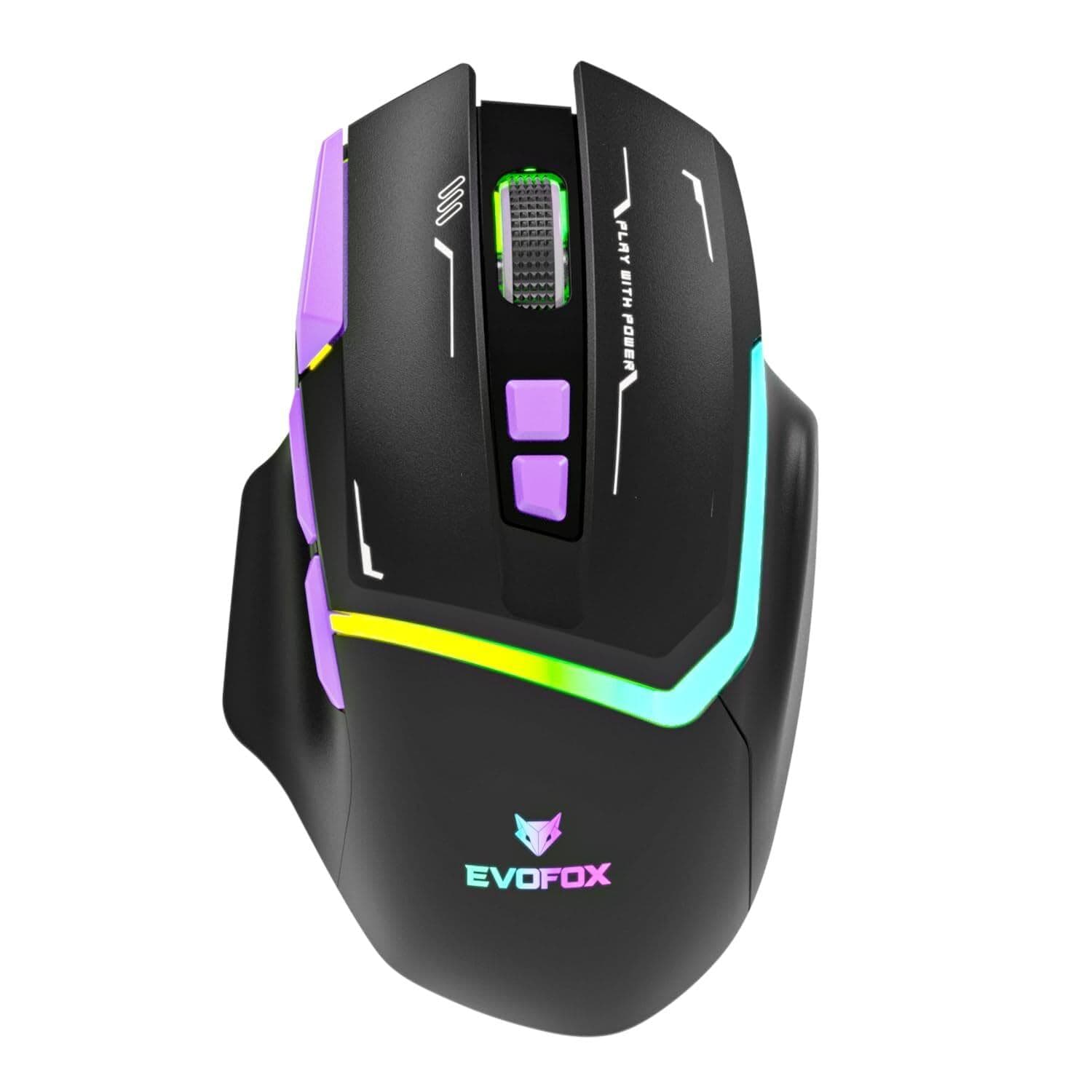 Evofox Banshee Rechargeable Wireless Gaming Mouse, Black