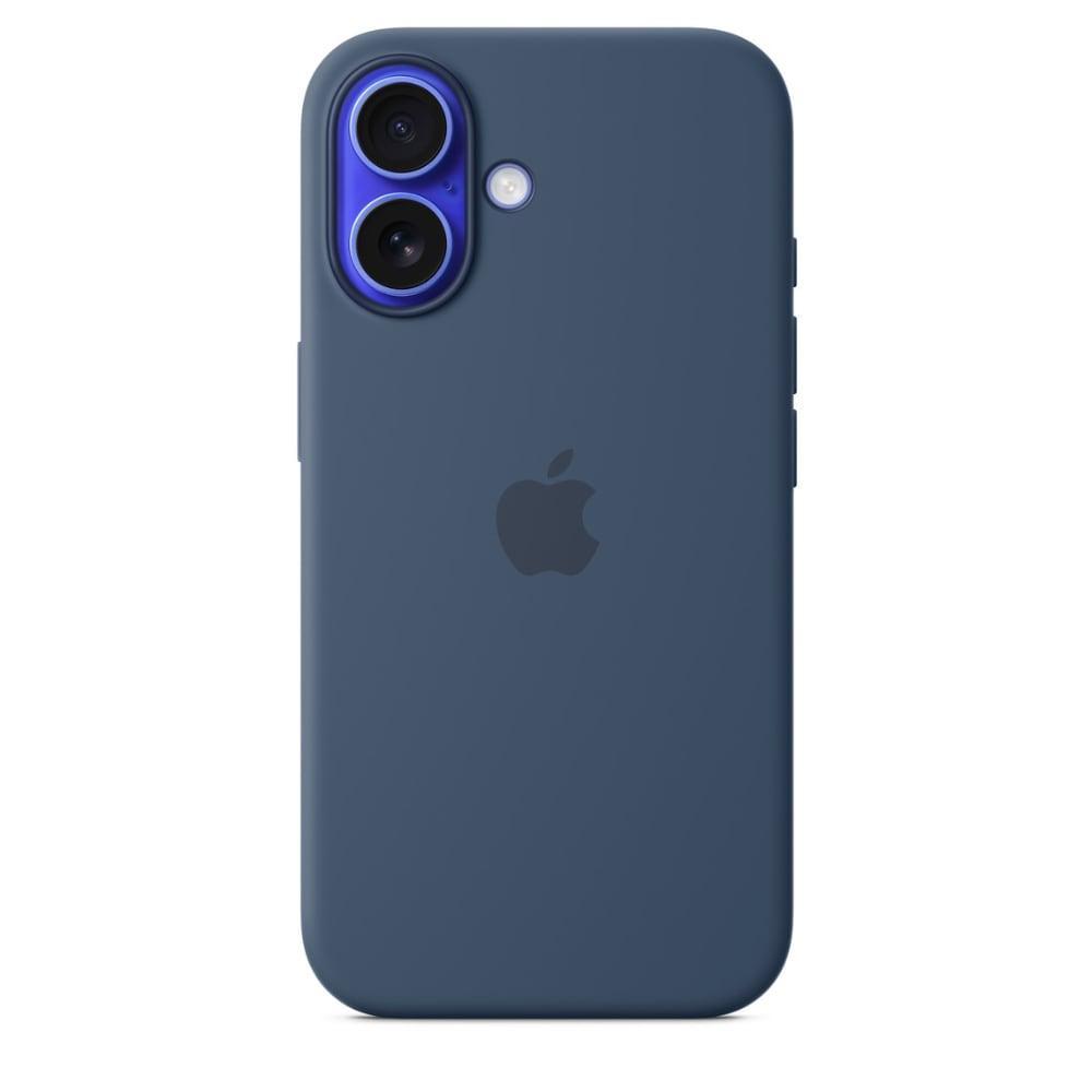 iPhone 16 Silicone Mobile Case with MagSafe, Denim