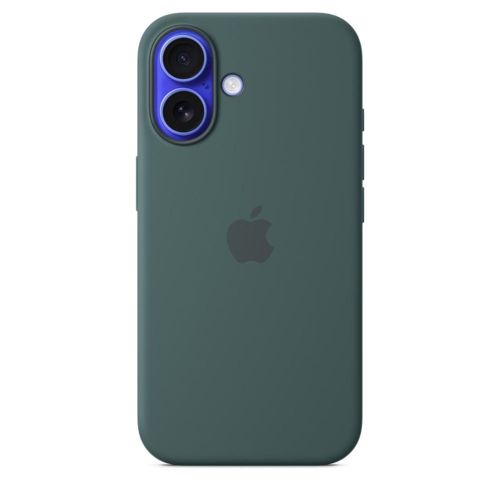 iPhone 16 Silicone Mobile Case with MagSafe, Lake Green