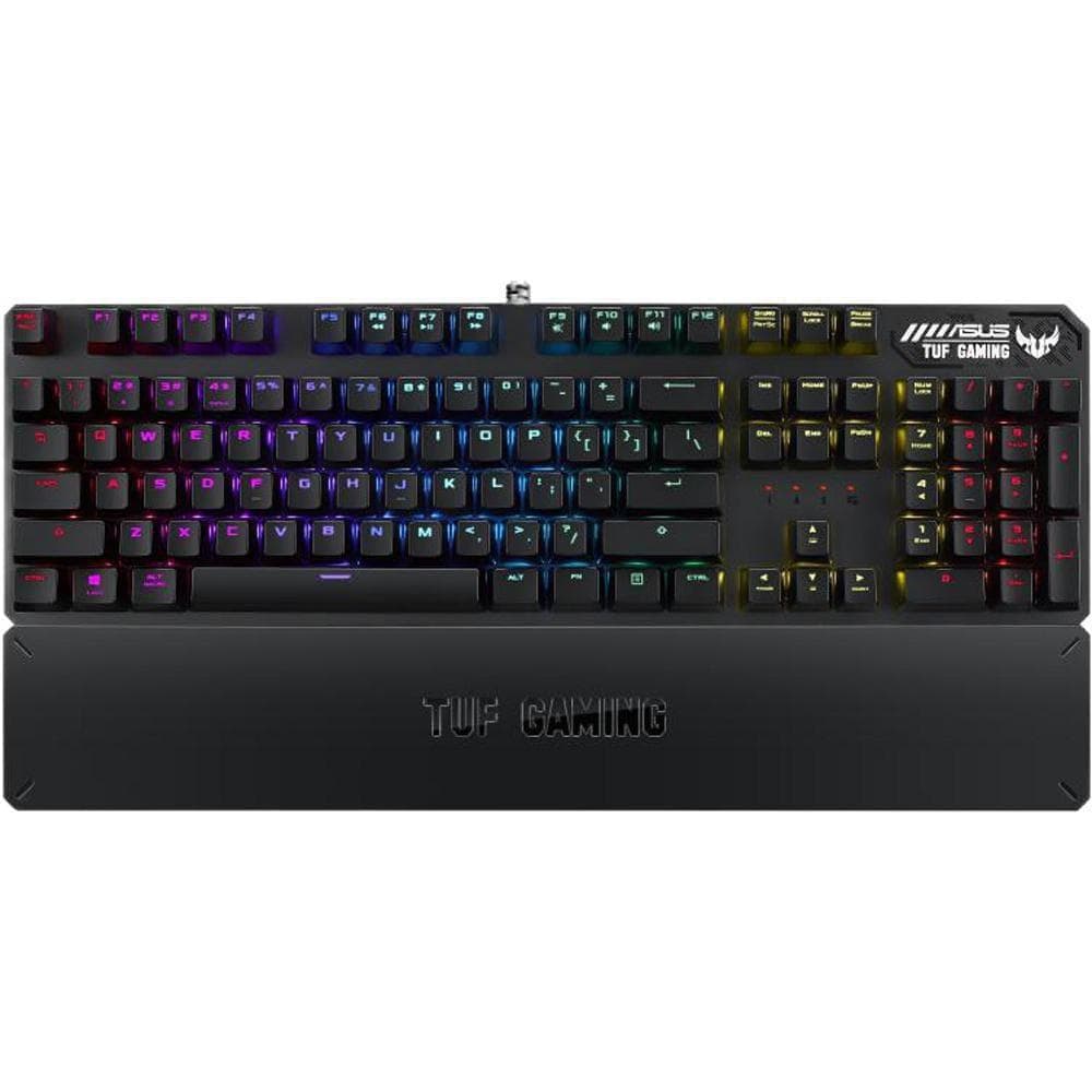 ASUS TUF Gaming K3 RGB mechanical Wired Keyboard with N-key rollover, Eight programmable macro keys, Aura Sync lighting