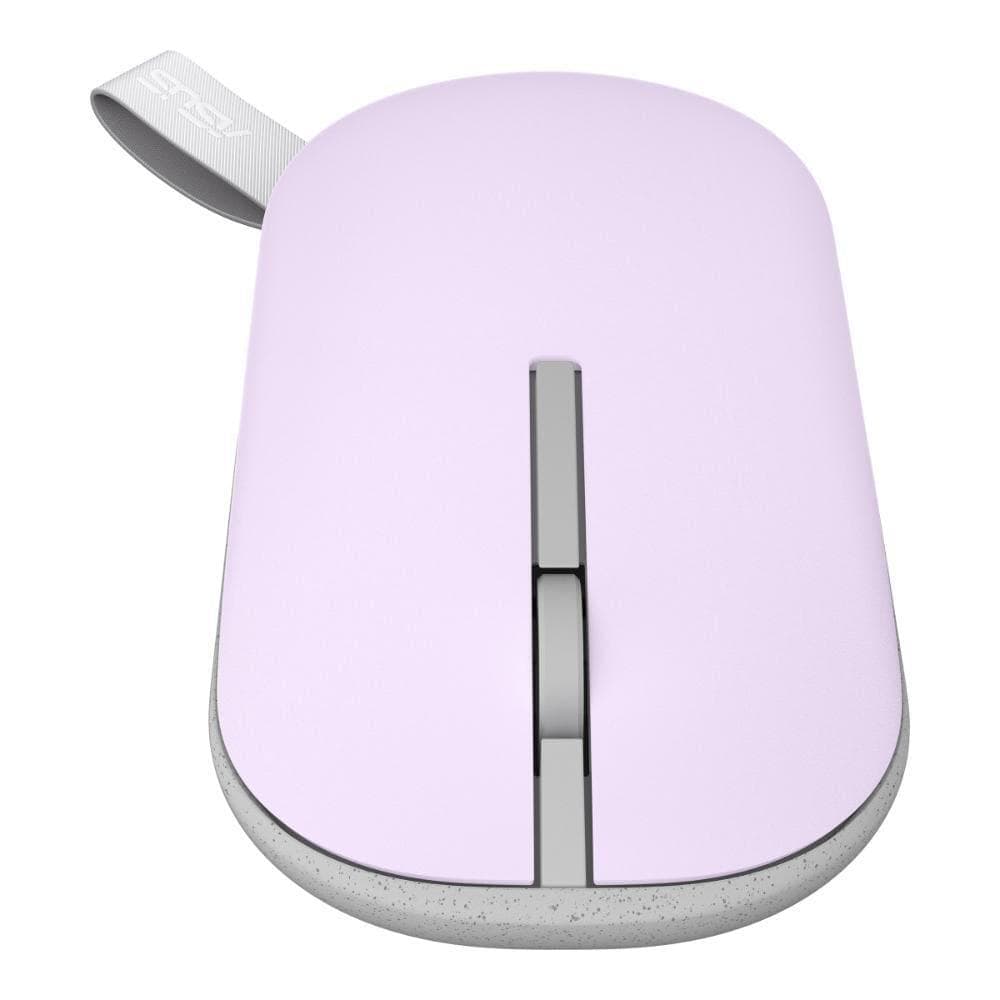 Asus Marshmallow MD100 Wireless Mouse, Lilac Mist Purple, (Brave Green cover also included)