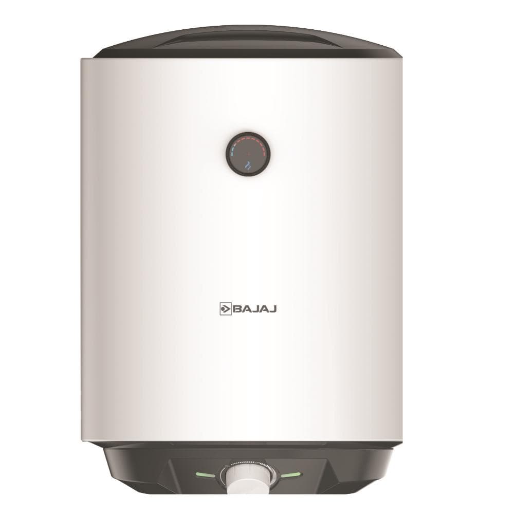 Bajaj Shakti Pro Storage Geyser 10 L, 5-Star Rated, Wall Mount, DuraAce Tank, DuraCoat Heating Element, Multiple Safety Systems, Child Safety Mode, High-Rise Suitable, 4 Years Warranty, White
