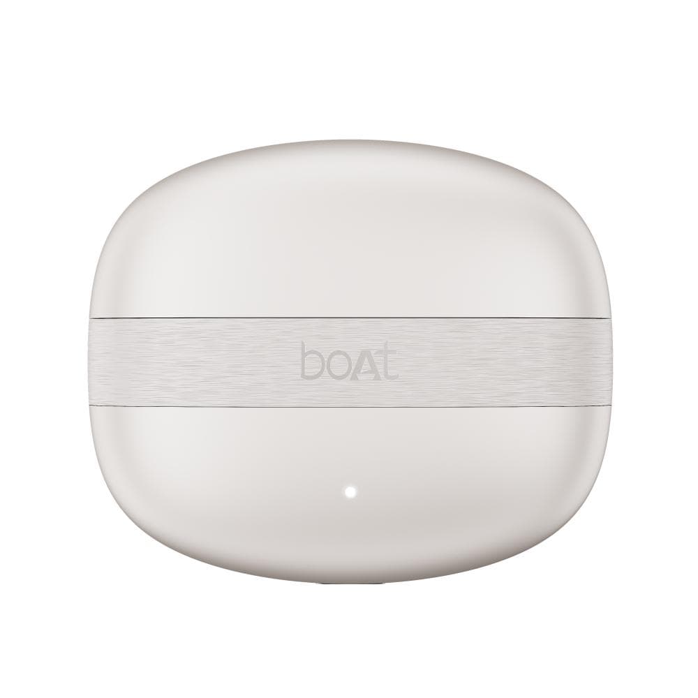 boAt Airdopes Plus Wave Truly Wireless Bluetooth Earbuds with Dual Mic AI-ENx Tech, 75 Hours Playtime, App Support, 13 mm Drivers boAt Signature Sound, BT v6.0, 55ms Low Latency BEAST Mode, IPX4 (Warm White)