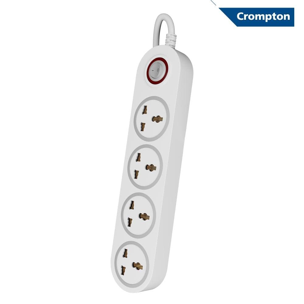 Crompton 5 out Sockets Surge Guard, White