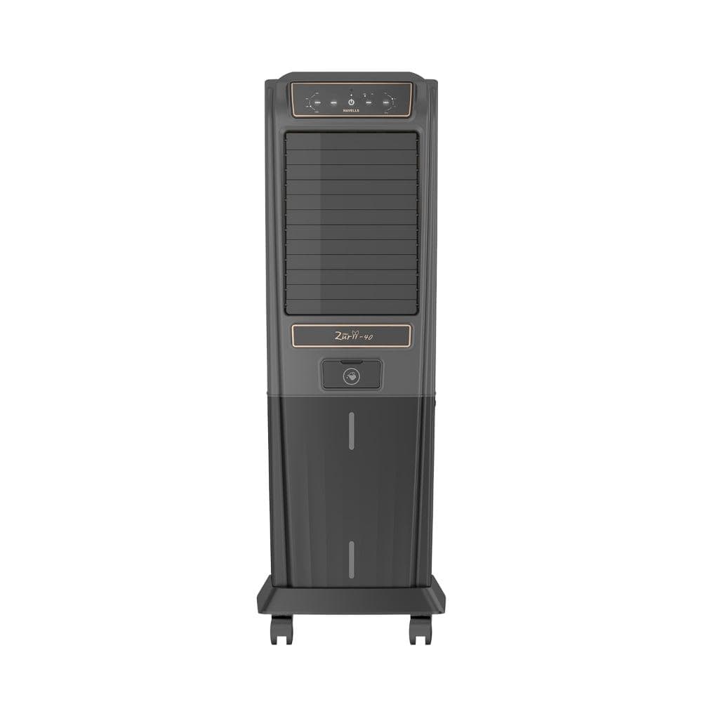 Havells Zurii 40 Tower Cooler, 40 L, Black & Grey