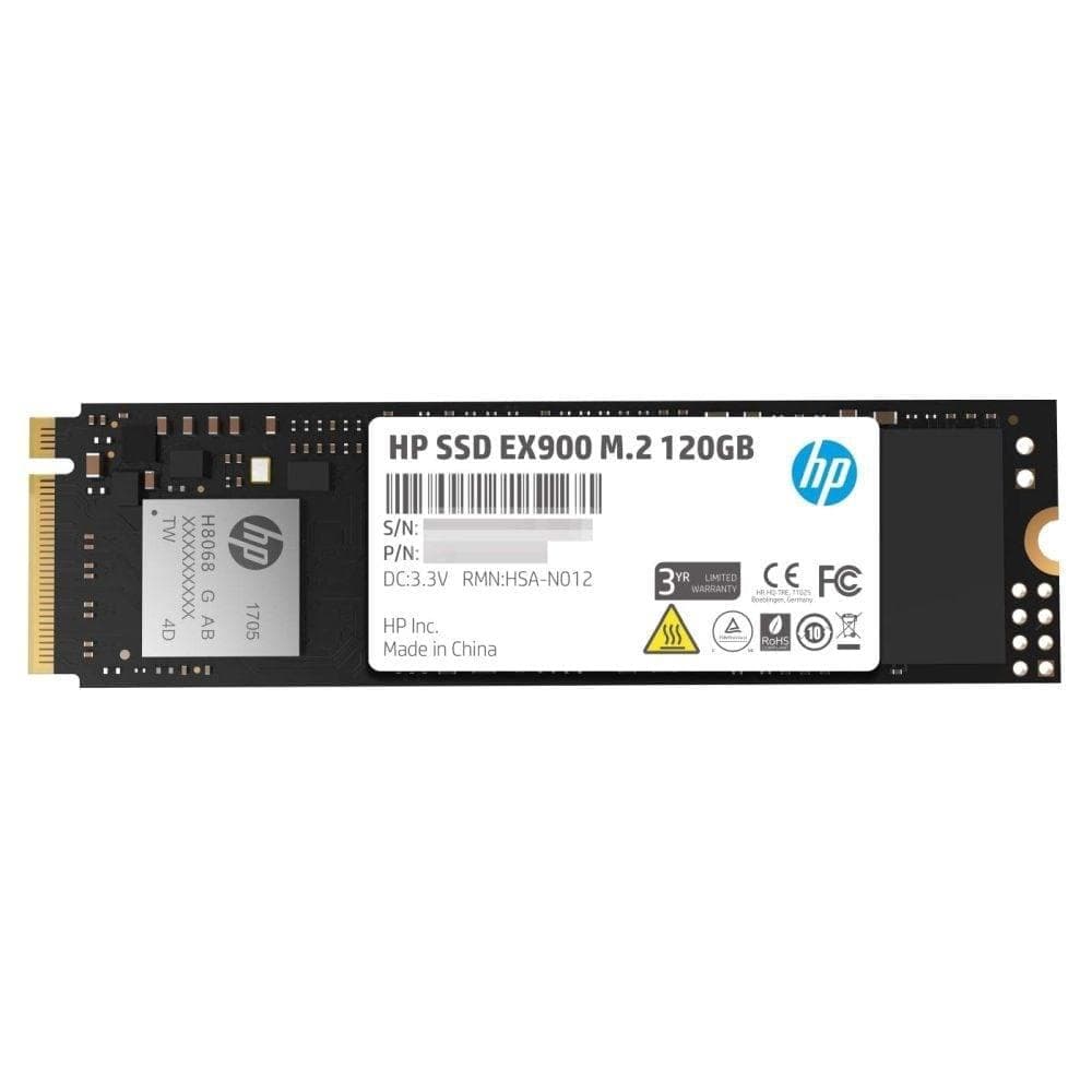 Hp 120GB EX900 M.2 PCIe Gen3x4, NVMe Internal Solid State Drive (SSD)