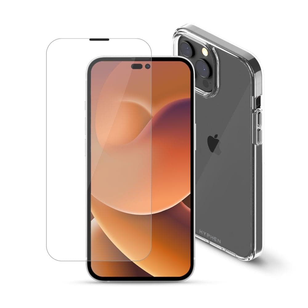 Hyphen LUCD Crystal Hard Case for iPhone 14 with Tempered Glass
