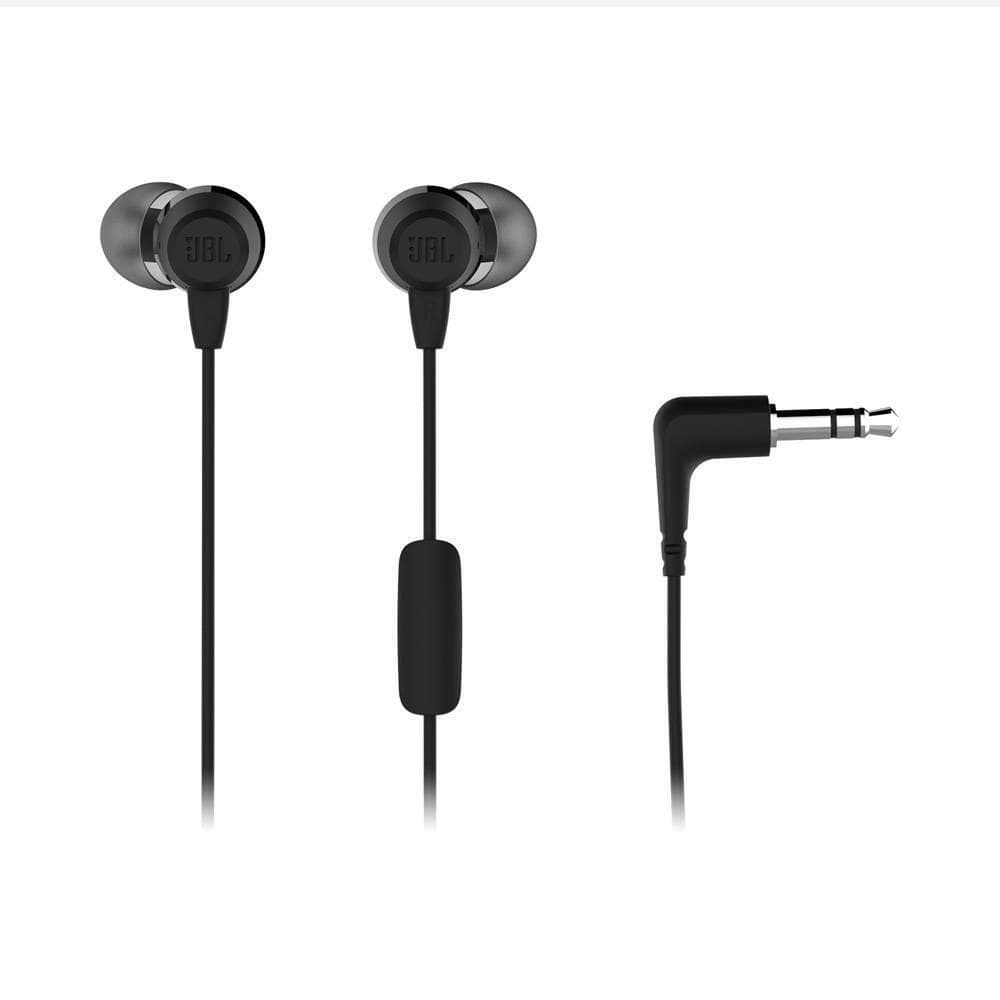 JBL T50HI in-Ear Wired Headphone with Noise Isolation Mic, Bass sound, 1.2 m cable length with 1 year warranty