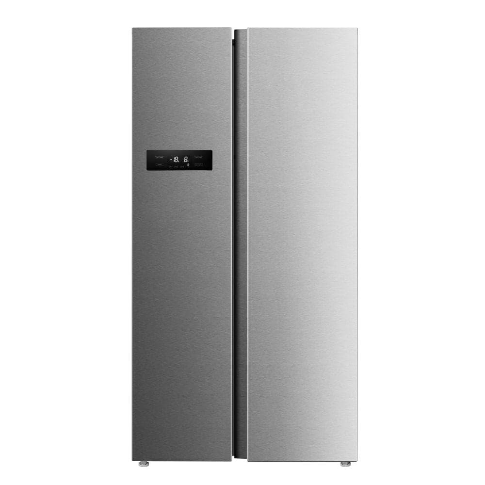 Kelvinator 562 L Side by Side Refrigerator, KRS-I590RNVHST, Hairline Silver