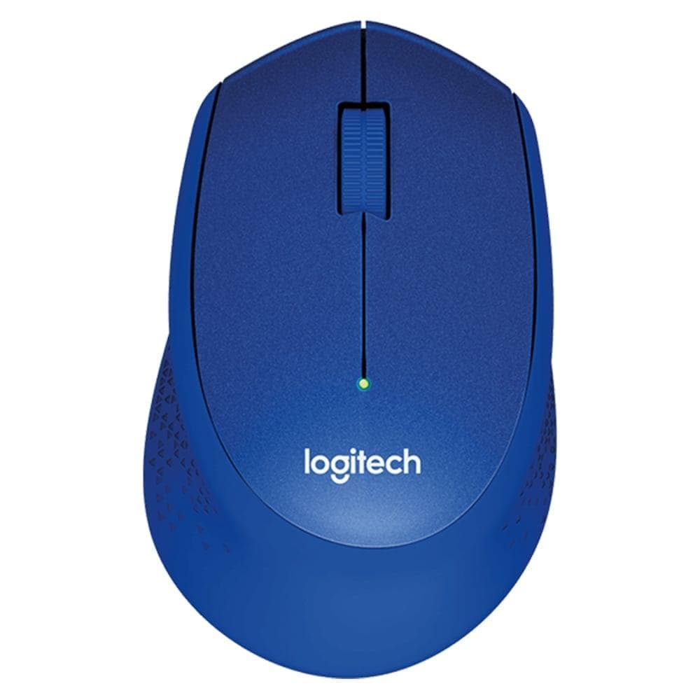 Logitech M331 Silent Plus Wireless Optical Mouse, Blue