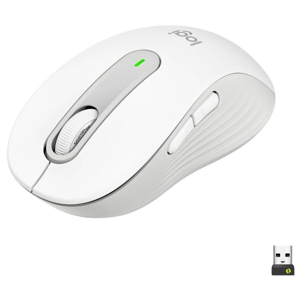 Logitech Signature M650 Wireless Optical Mouse with Silent Click, Off White