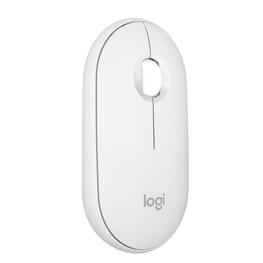 Logitech Pebble Mouse 2 M350s Slim Bluetooth Wireless Mouse, White