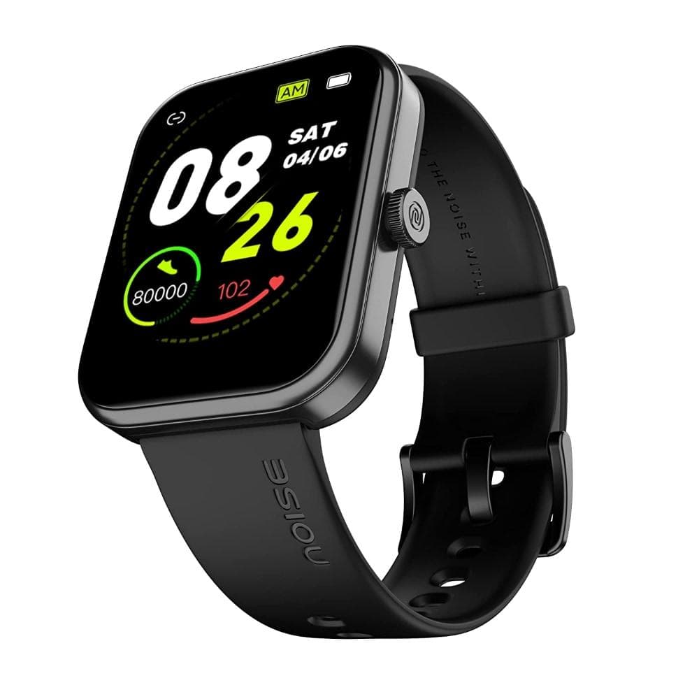 Noise Pulse 2 Max 4.69 cm (1.85 inch) Display, Bluetooth Calling Smart Watch, 10 Days Battery, 550 NITS Brightness, Smart DND, 100 Sports Modes, Smartwatch for Men and Women (Jet Black)