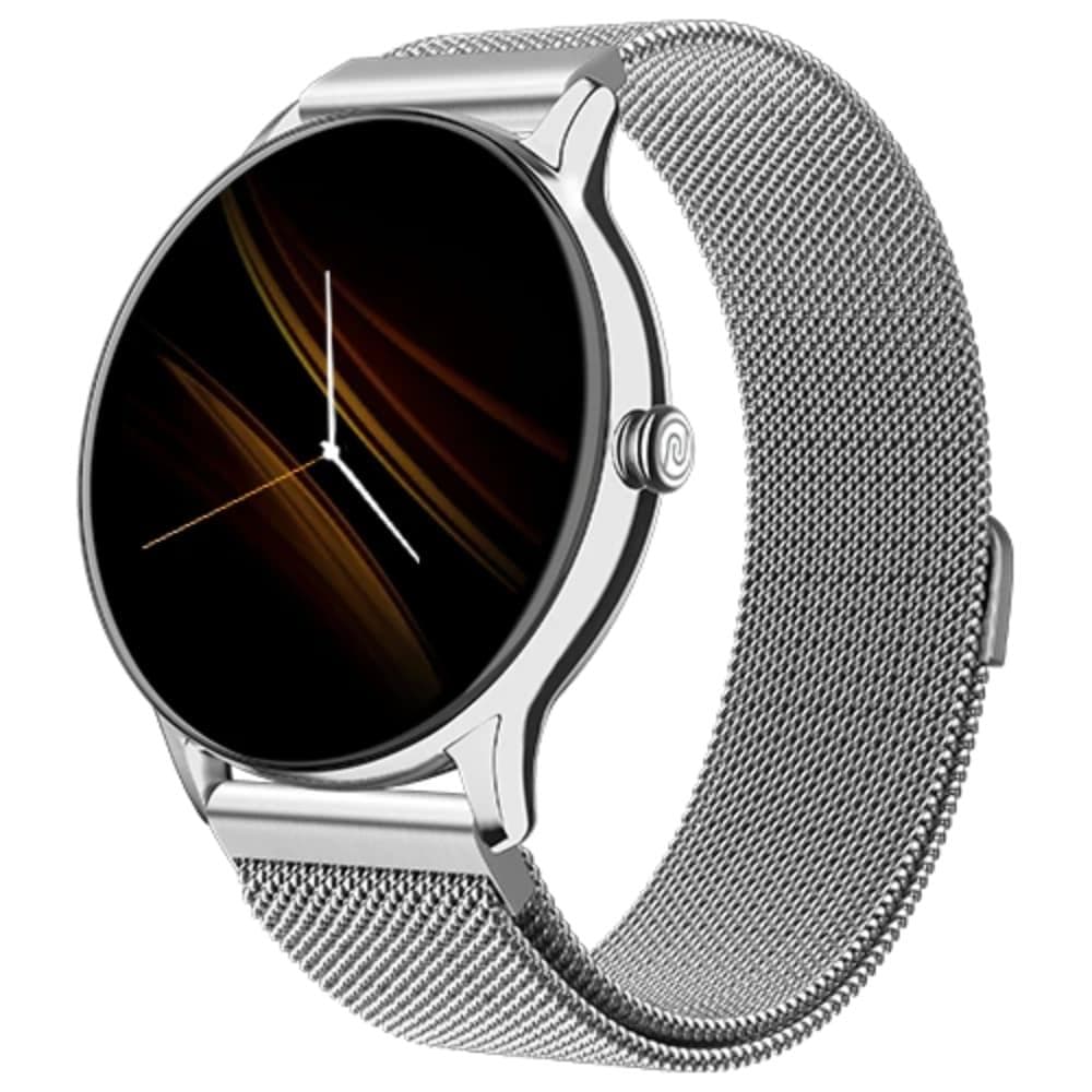 Noise NoiseFit Twist Go Smartwatch, Silver Link