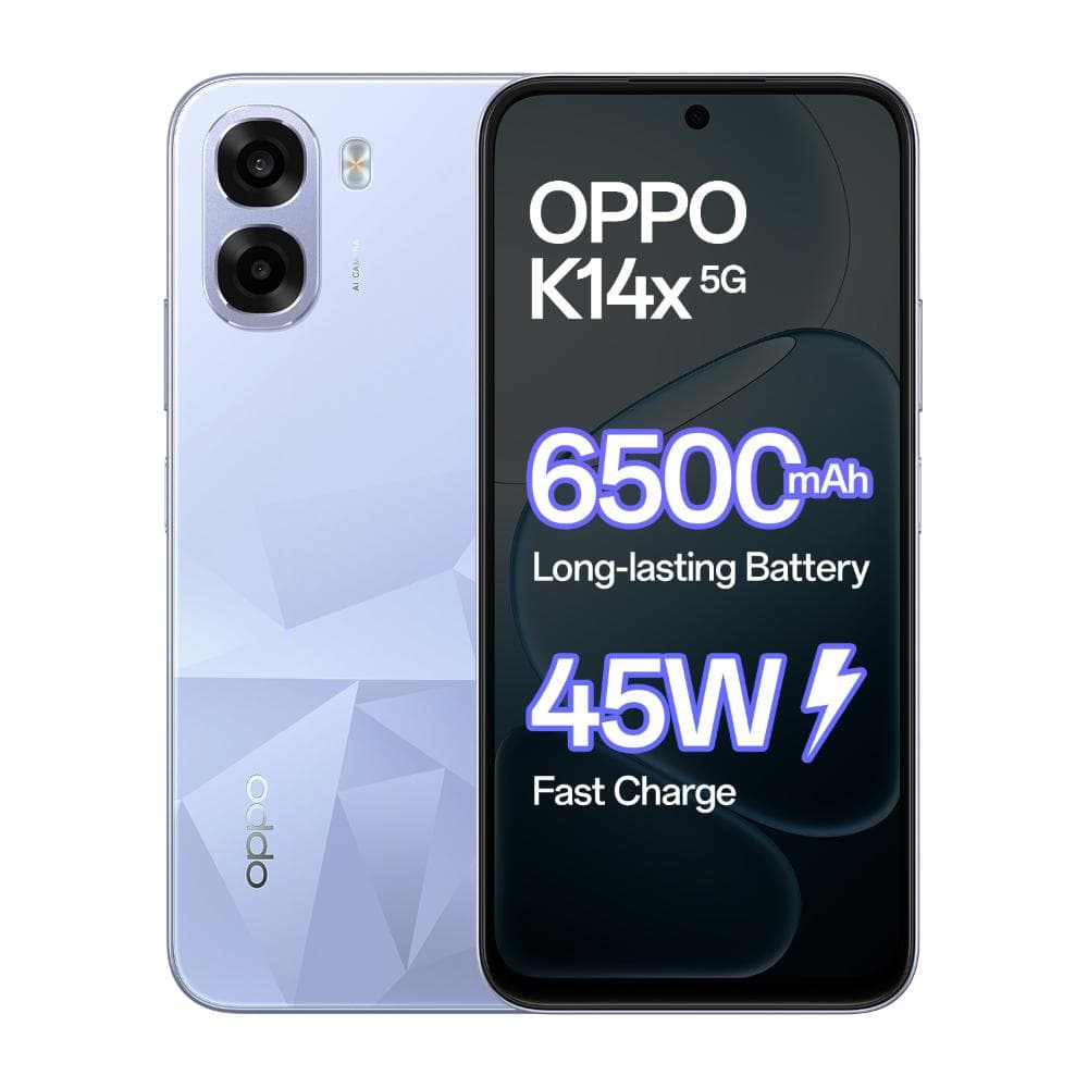 OPPO K14x 5G 64 GB, 4 GB RAM, Icy Blue, Mobile Phone