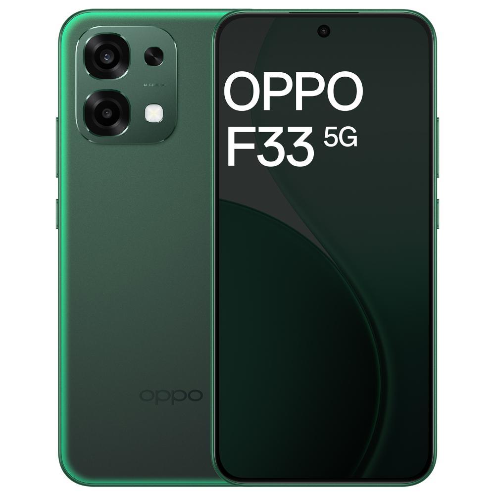 OPPO F33 5G 128 GB, 8 GB RAM, Forest Green, Mobile Phone