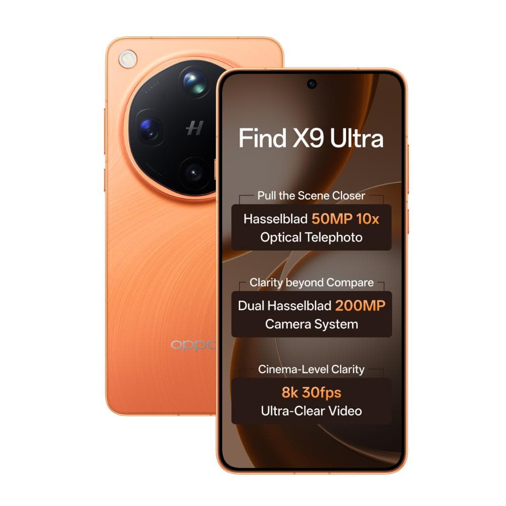 Oppo Find X9 Ultra 5G 512 GB, 12 GB RAM, Mobile Phone, Canyon Orange