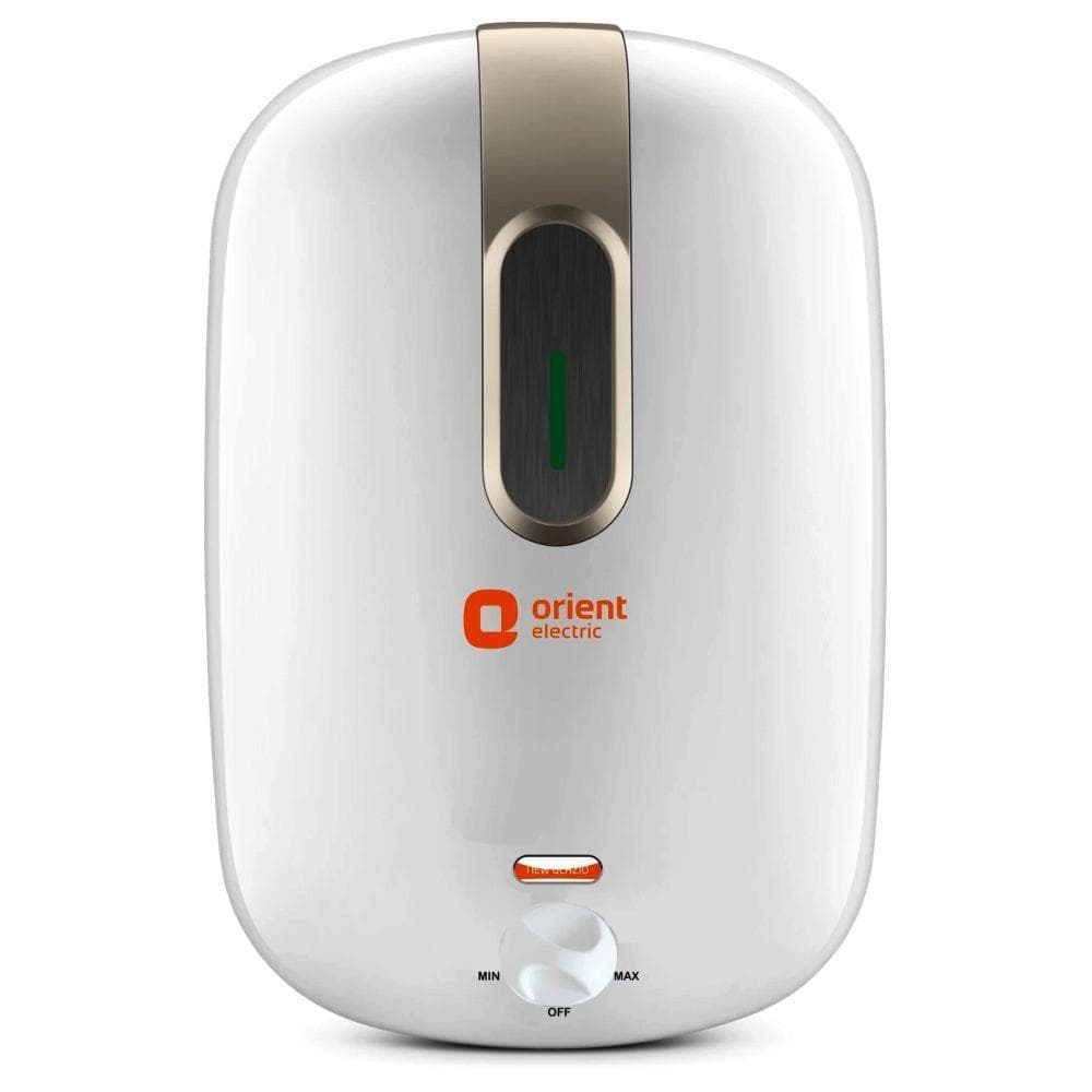 Orient New Glazio, 25 Litre, Storage Glassline Water Heater, Power Heating Indicator, 4 Star Rating, White