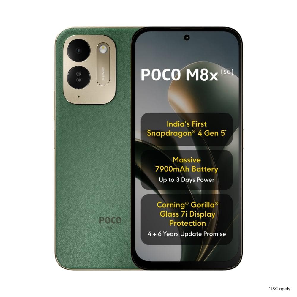 POCO M8x 5G 128 GB, 6 GB RAM, Smartphone, Green