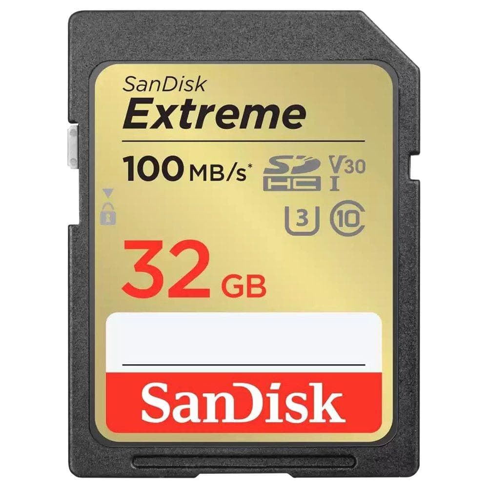 SanDisk 32 GB Extreme SD UHS-I Memory Card with Up to 100 MB/Sec Read Speed