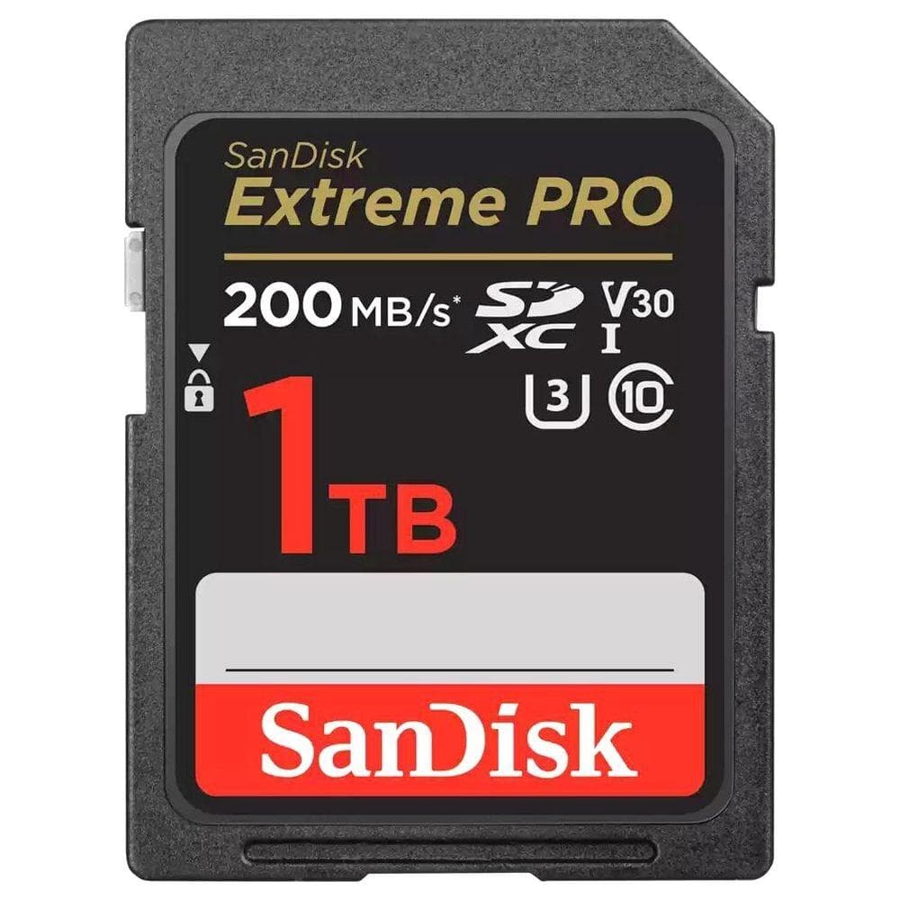 SanDisk 1 TB Extreme Pro SD UHS-I Memory Card with Up to 200 MB/Sec Read Speed