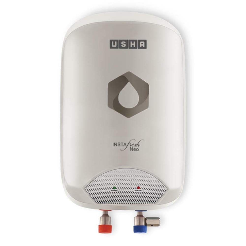Usha Instafresh Neo, 5 L Instant Water Geyser (White), Copper Heating Element, Leak-Proof Tank, Durable ABS Body, Thermal Cut-Off