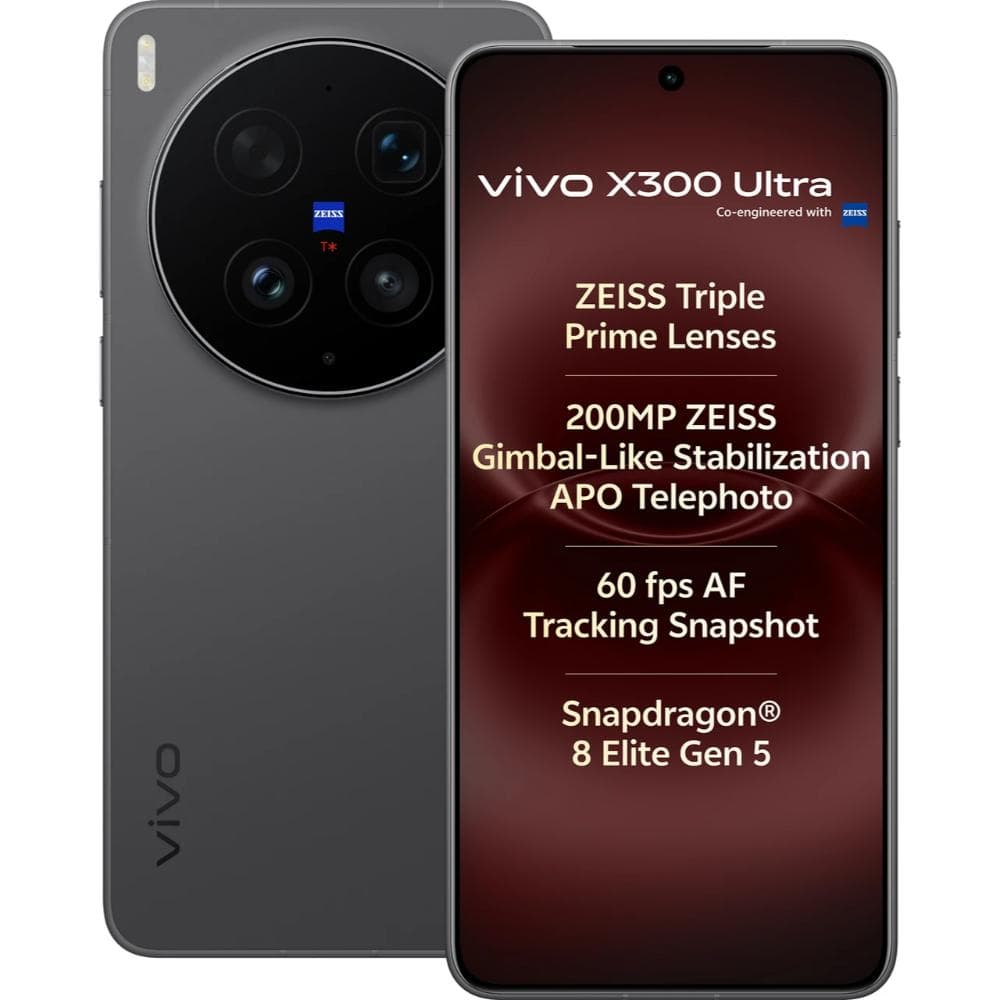 Vivo X300 Ultra 5G 512 GB, 16 GB RAM, Eclipse Black, Mobile Phone
