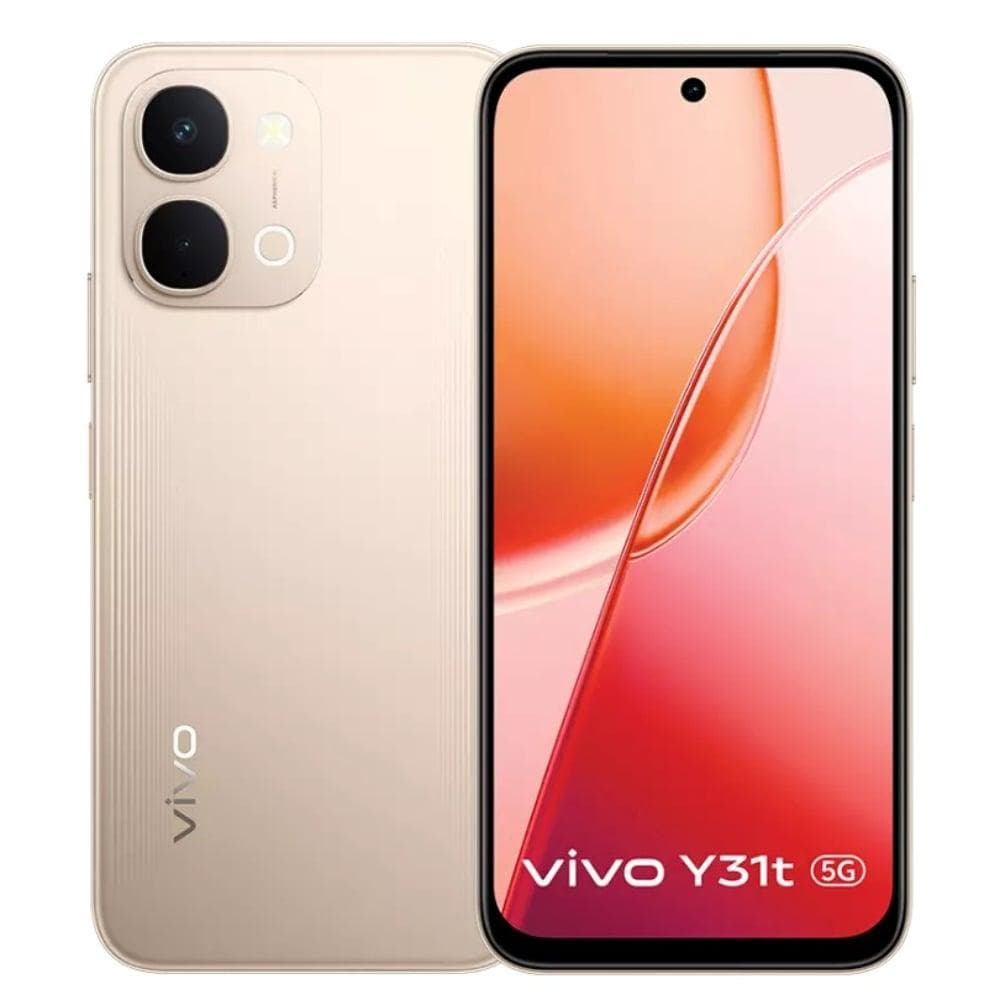 Vivo Y31T 5G 128 GB, 6 GB RAM, Golden Mist, Mobile Phone