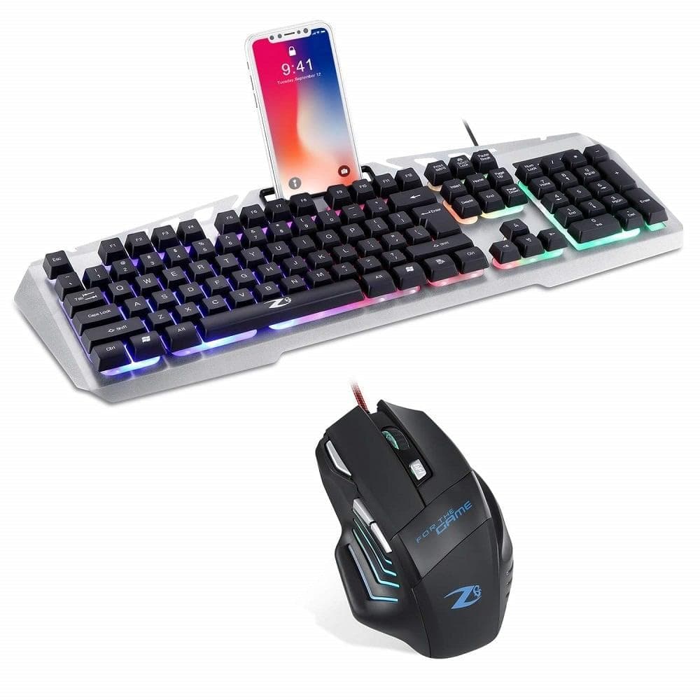 Zoook Combat Pro Zoook Wired Gaming Keyboard and Mouse Combo (Silver)