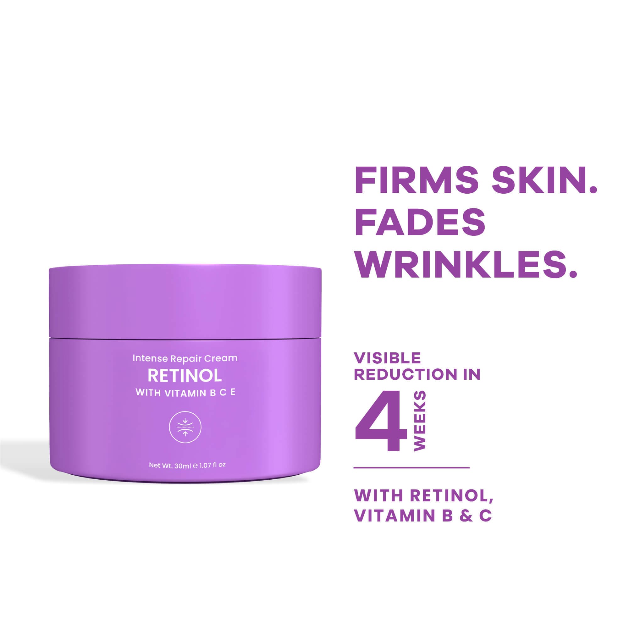 Earth Rhythm Retinol Intense Repair Night Cream, Firms Skin and Fades Premature Wrinkles