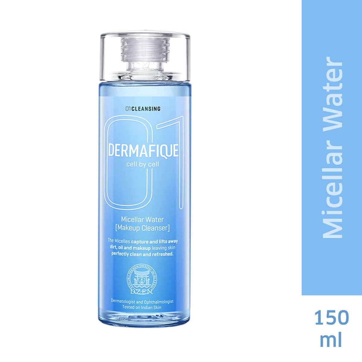 Dermafique Micellar Water Makeup Cleanser - Removes Waterproof Makeup With Hyaluronic Acid