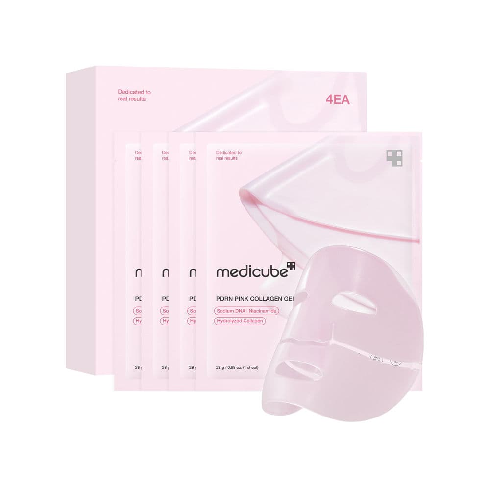 Medicube PDRN Pink Collagen Gel Mask - Pack of 4